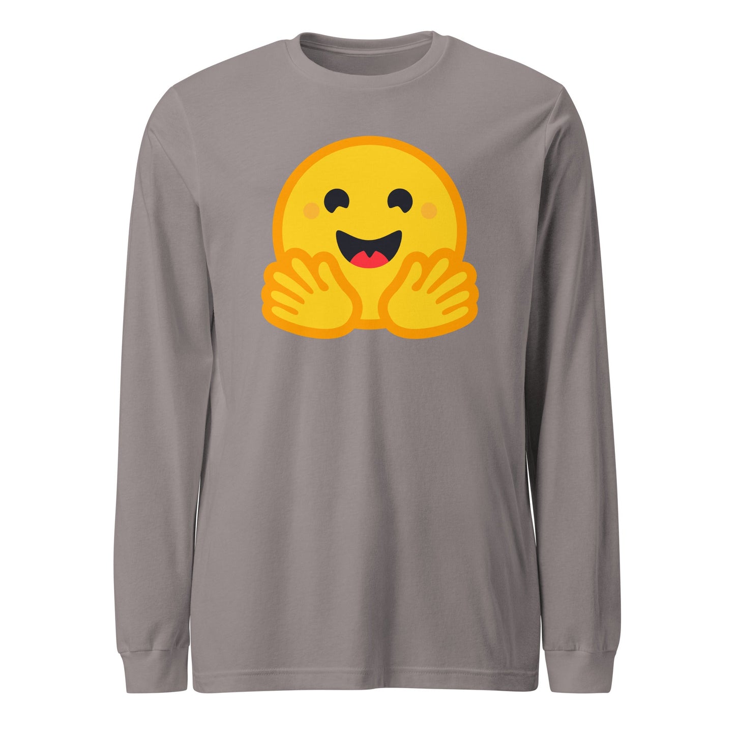 Image of the Hugging Face Long Sleeve T-Shirt (unisex) Storm / M.