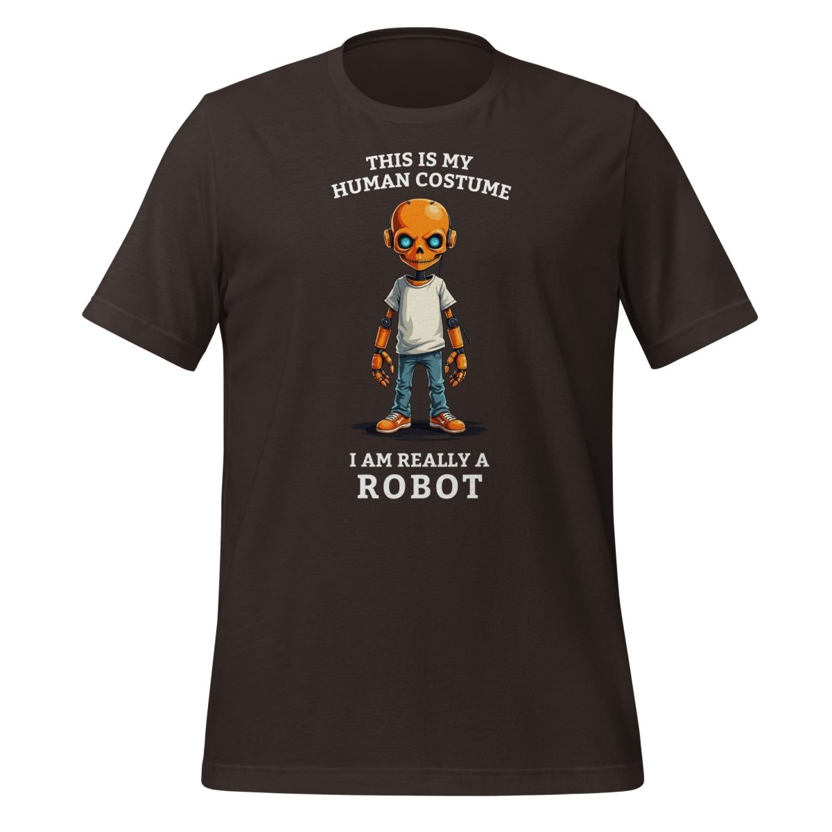 Image of the Human Costume Robot T-Shirt (unisex) Brown / M.