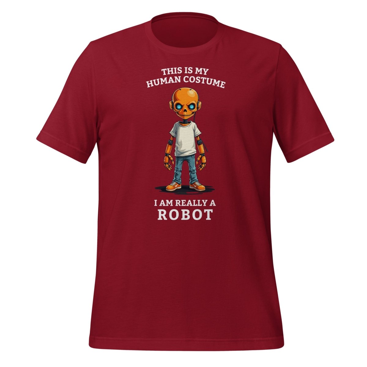 Image of the Human Costume Robot T-Shirt (unisex) Cardinal / M.