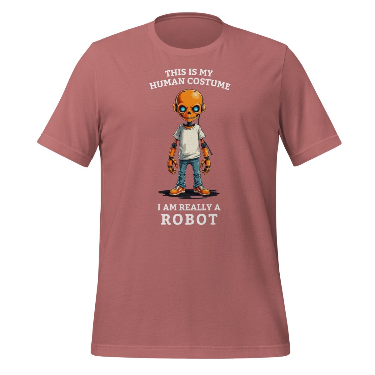 Image of the Human Costume Robot T-Shirt (unisex) Mauve / M.