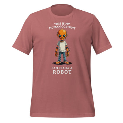 Image of the Human Costume Robot T-Shirt (unisex) Mauve / M.