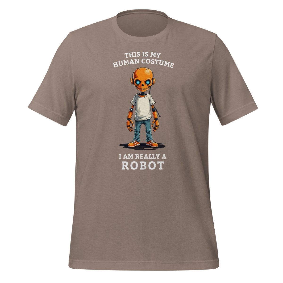 Image of the Human Costume Robot T-Shirt (unisex) Pebble / M.