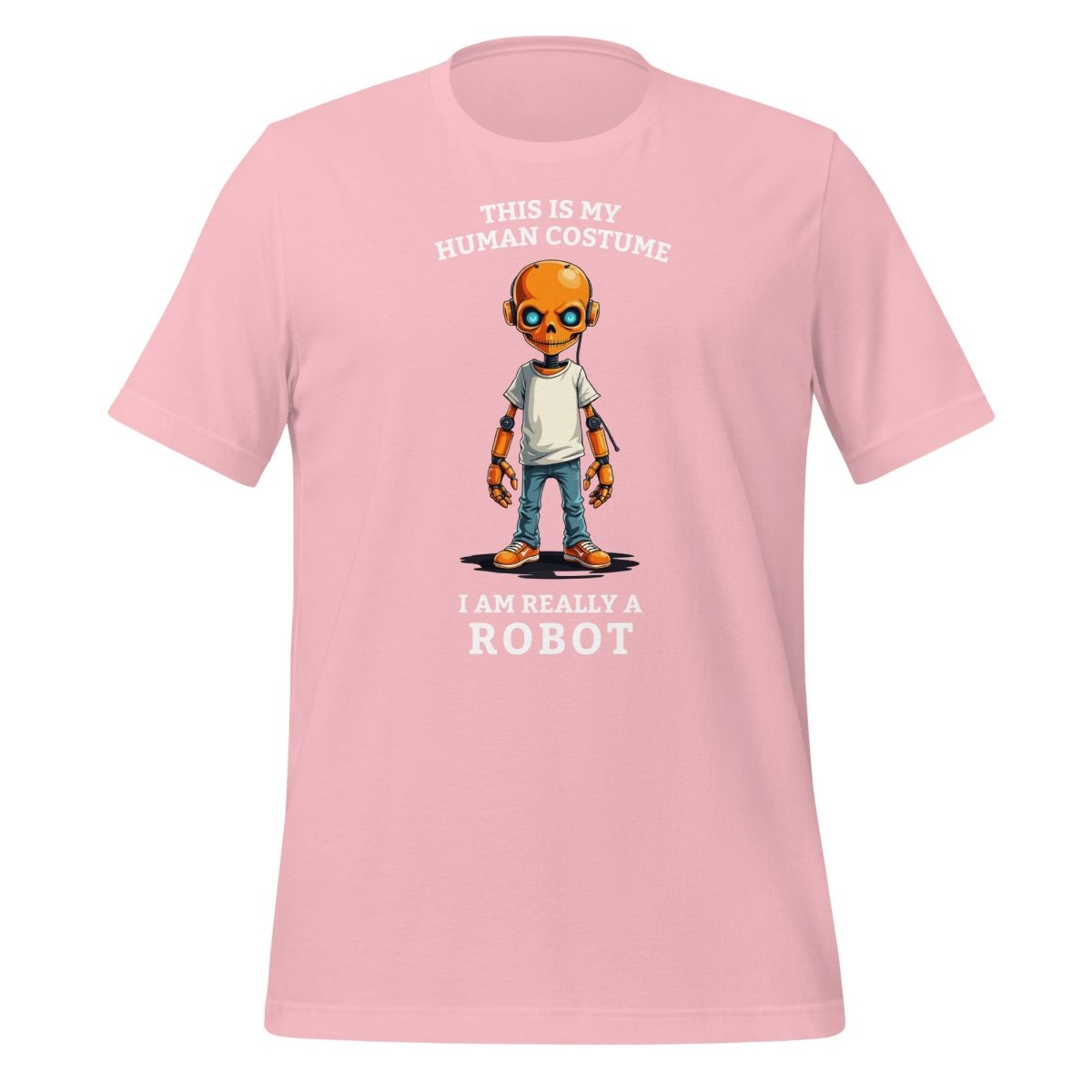 Image of the Human Costume Robot T-Shirt (unisex) Pink / M.