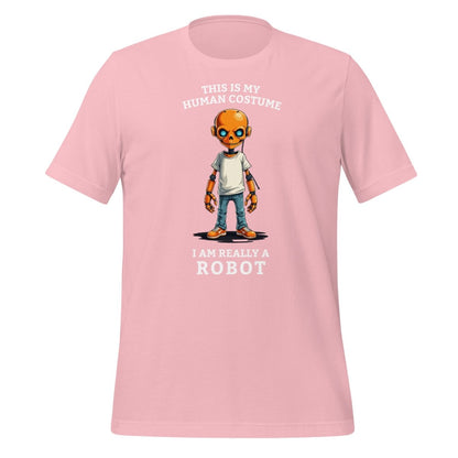 Image of the Human Costume Robot T-Shirt (unisex) Pink / M.