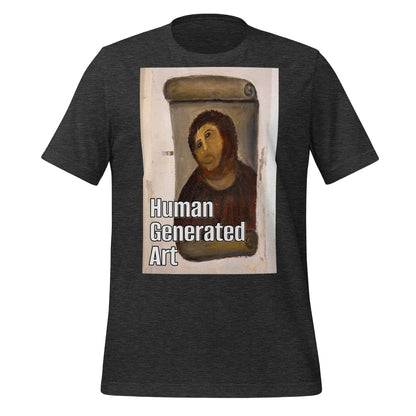 Image of the Human-Generated Art T-Shirt (unisex) Dark Grey Heather / M.