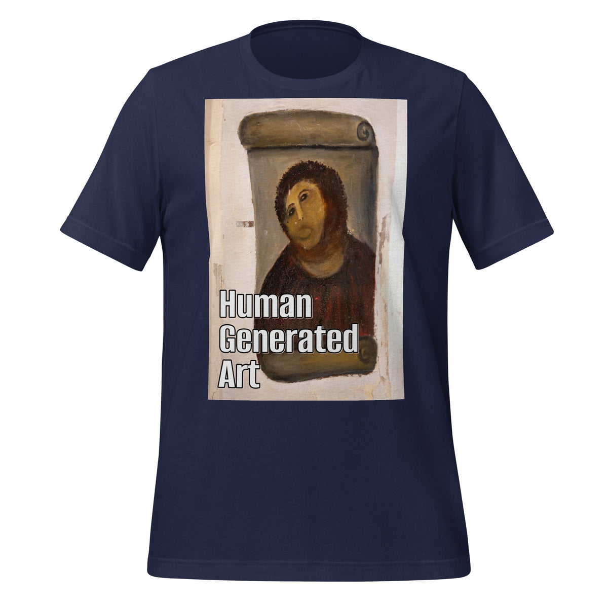 Image of the Human-Generated Art T-Shirt (unisex) Navy / M.
