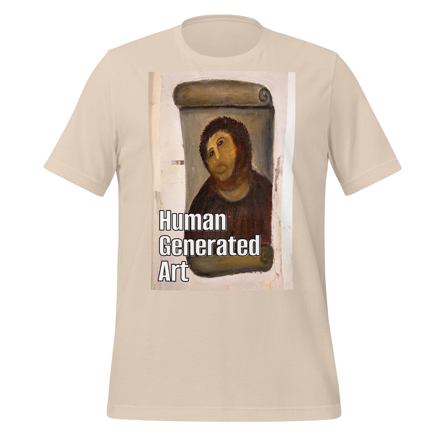 Image of the Human-Generated Art T-Shirt (unisex) Soft Cream / M.