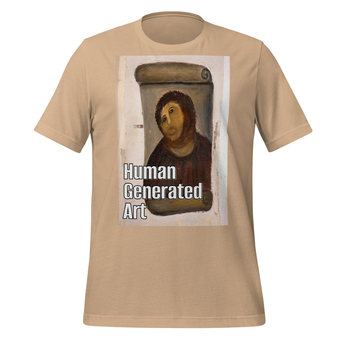 Image of the Human-Generated Art T-Shirt (unisex) Tan / M.