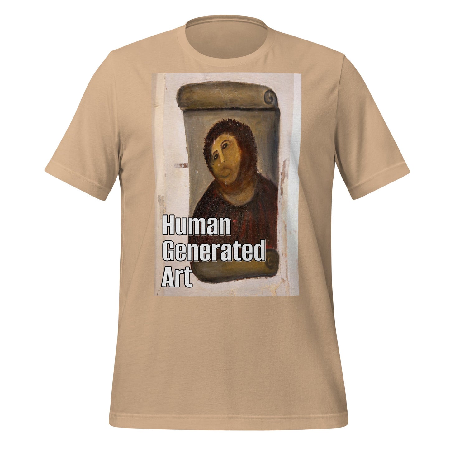 Image of the Human-Generated Art T-Shirt (unisex) Tan / M.