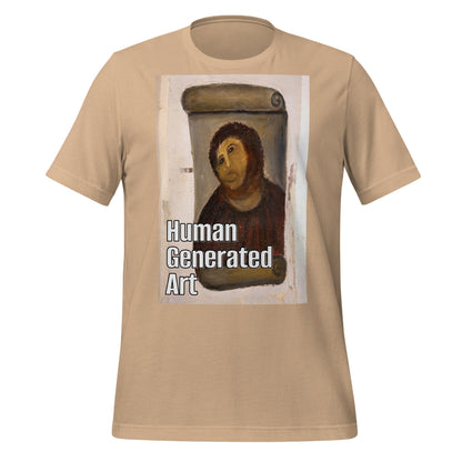 Image of the Human-Generated Art T-Shirt (unisex) Tan / M.