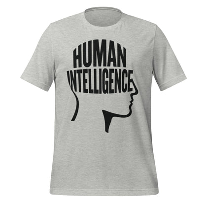 Image of the Human Intelligence Word Form T-Shirt (unisex) Athletic Heather / M.