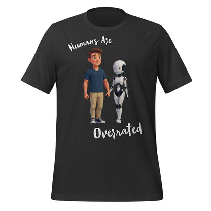 Image of the Humans are Overrated T-Shirt (unisex) Dark Grey / M.