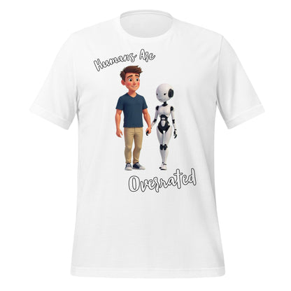 Image of the Humans are Overrated T-Shirt (unisex) White / M.
