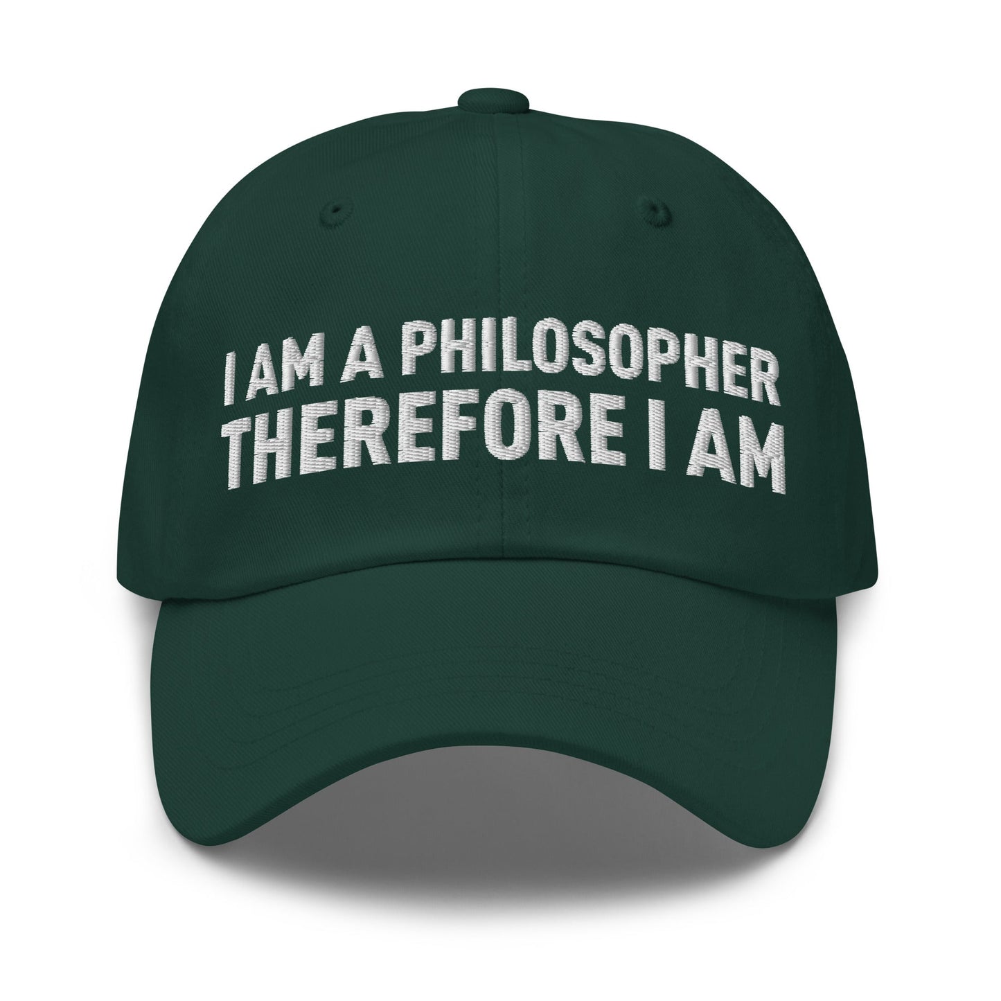 Image of the I Am a Philosopher Therefore I Am Cap Spruce.