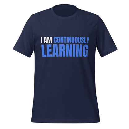 Image of the I am Continuously Learning T-Shirt (unisex) Navy / XS.