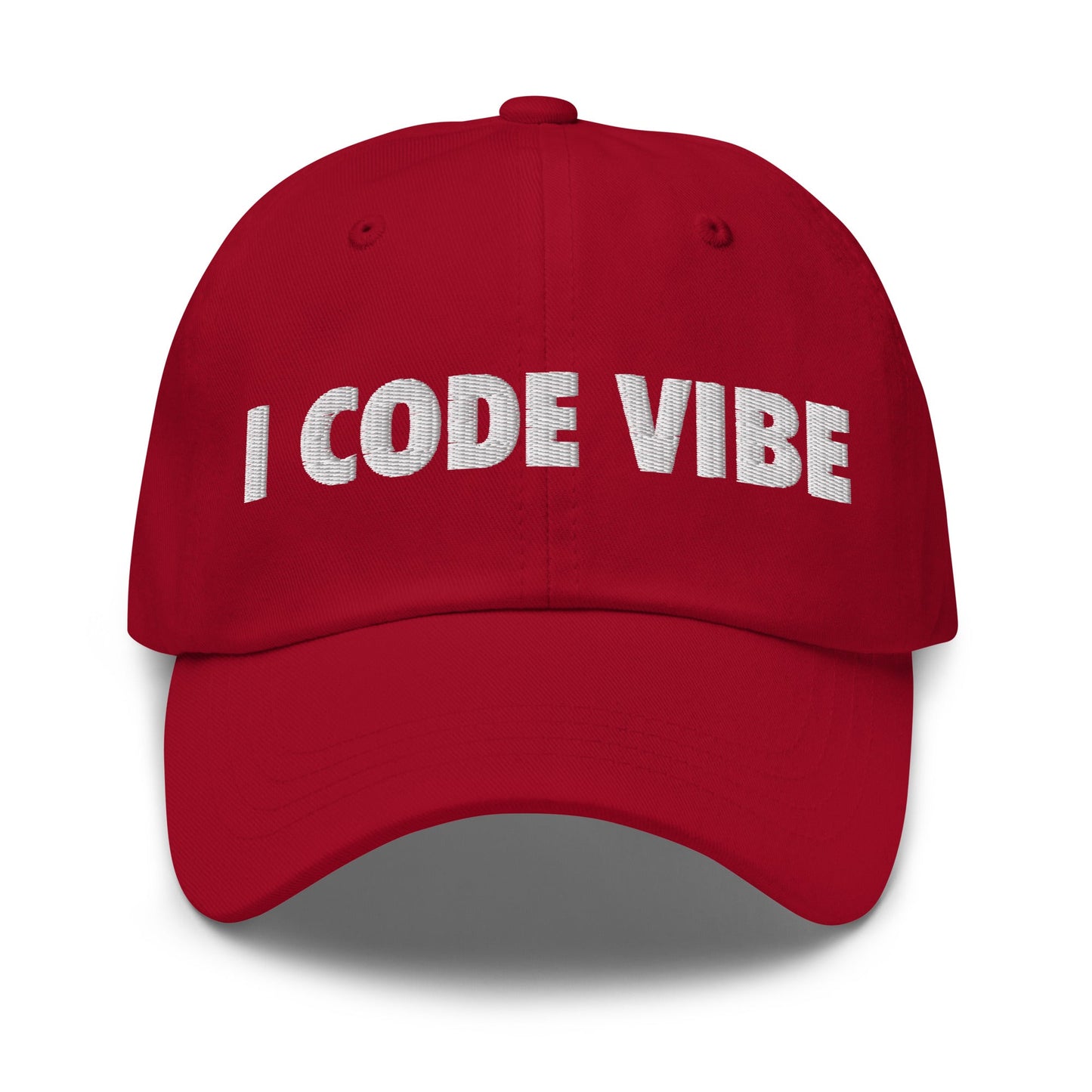 Image of the I CODE VIBE Cap Cranberry.