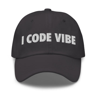Image of the I CODE VIBE Cap Dark Grey.