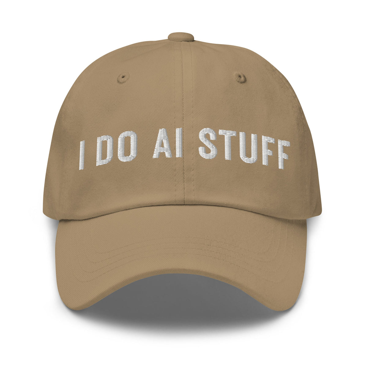 Image of the I Do AI Stuff Cap 2 Khaki.