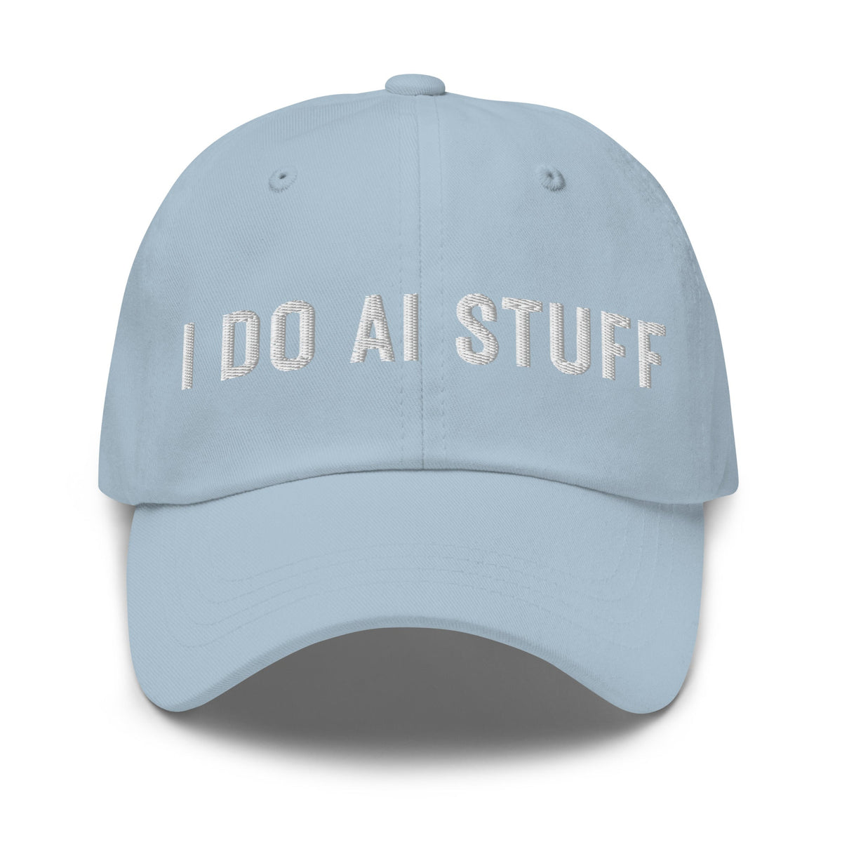 Image of the I Do AI Stuff Cap 2 Light Blue.