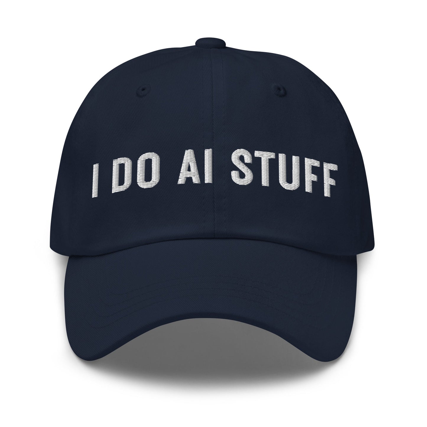 Image of the I Do AI Stuff Cap 2 Navy.