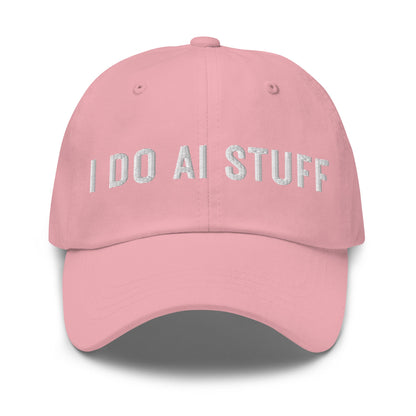 Image of the I Do AI Stuff Cap 2 Pink.
