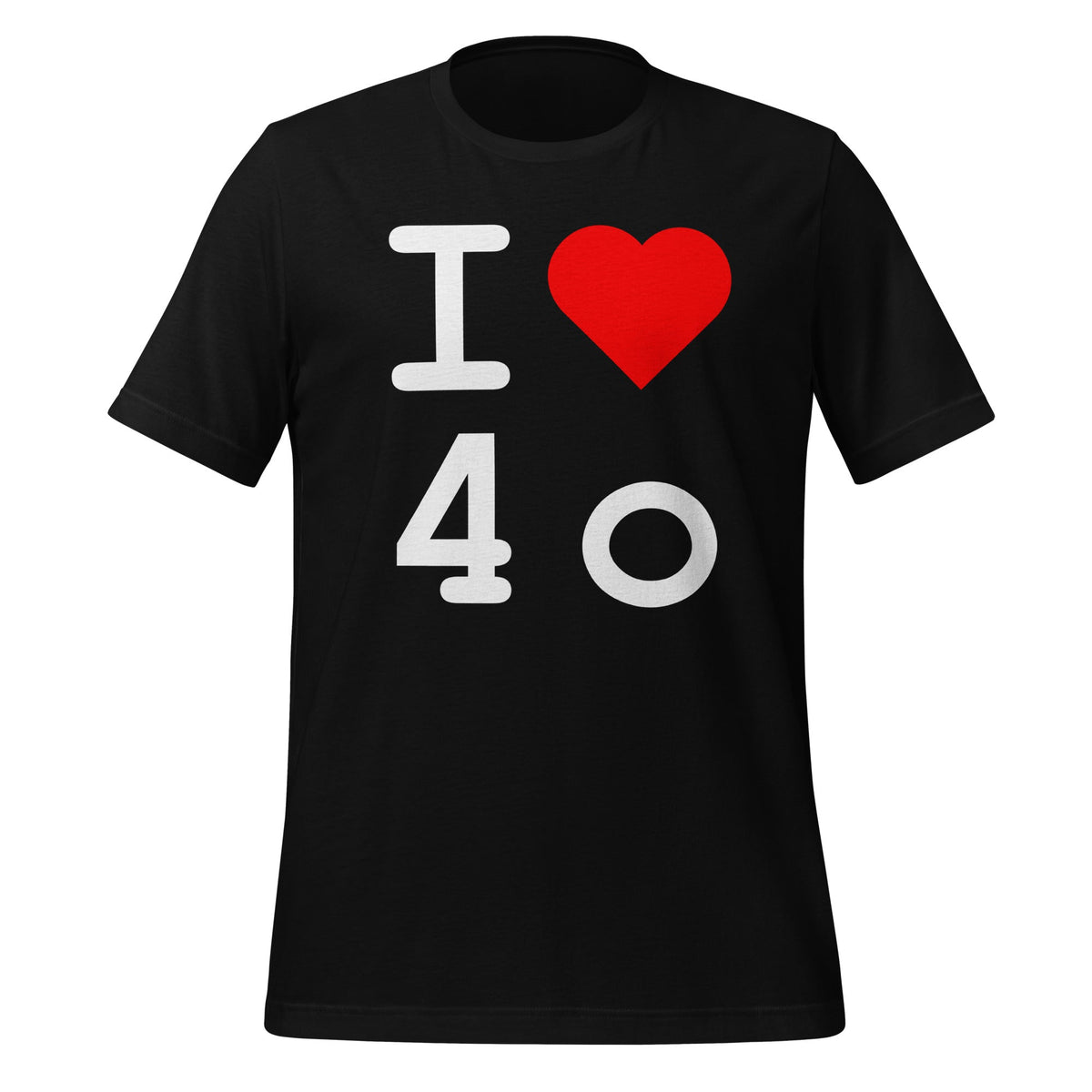 Image of the I Heart 4o T-Shirt (unisex) Black / M.