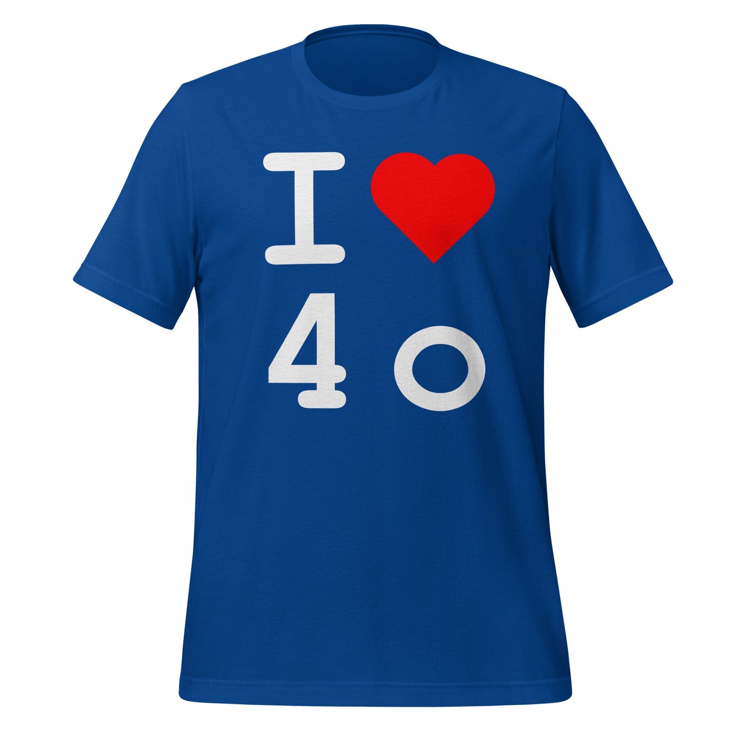 Image of the I Heart 4o T-Shirt (unisex) True Royal / M.