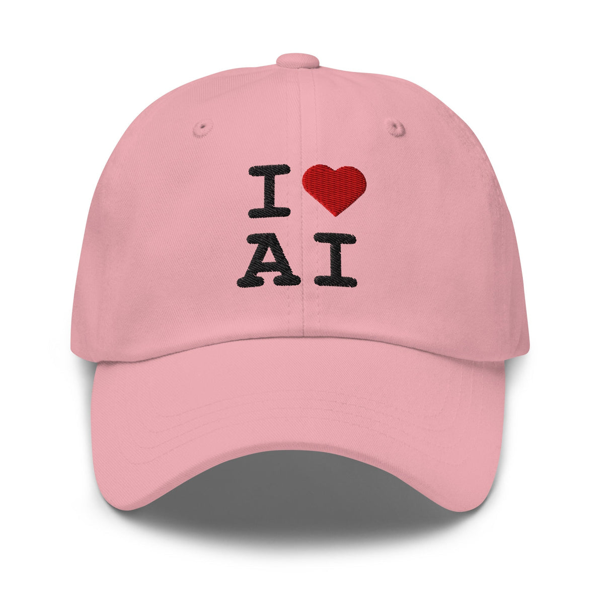 Image of the I Heart AI Cap 2 Pink.