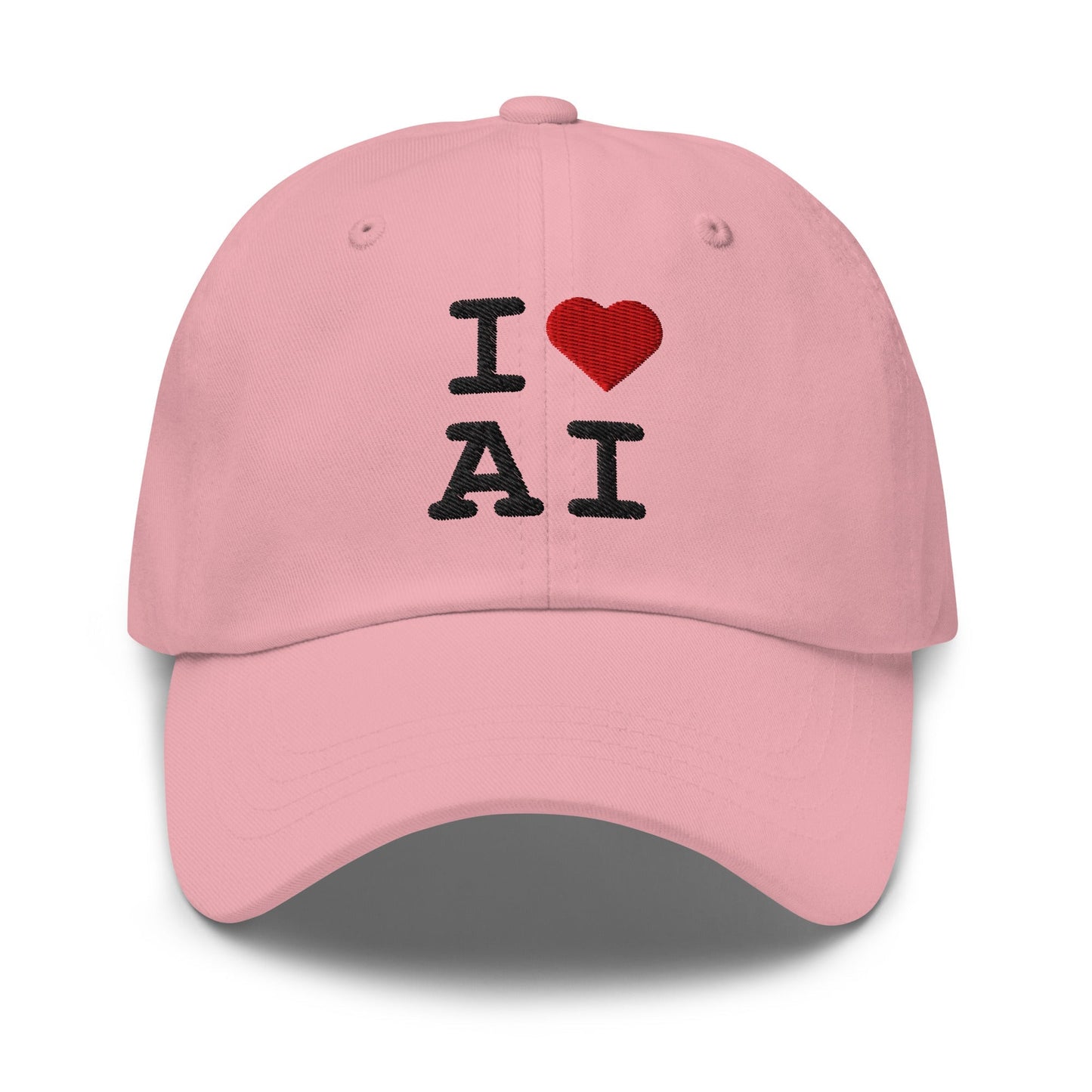 Image of the I Heart AI Cap 2 Pink.