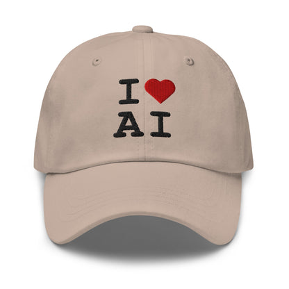 Image of the I Heart AI Cap 2 Stone.