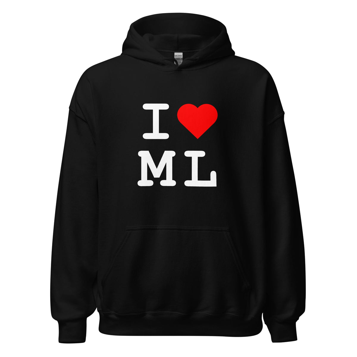 Image of the I Heart ML Hoodie (unisex) Black / M.
