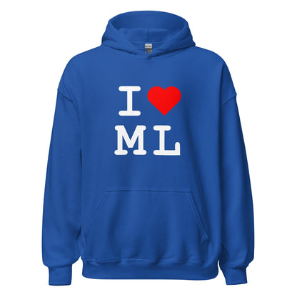 Image of the I Heart ML Hoodie (unisex) Royal / M.