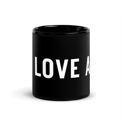 Image of the I LOVE AI Black Glossy Mug 2 11 oz.