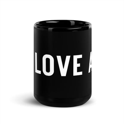 Image of the I LOVE AI Black Glossy Mug 2 15 oz.