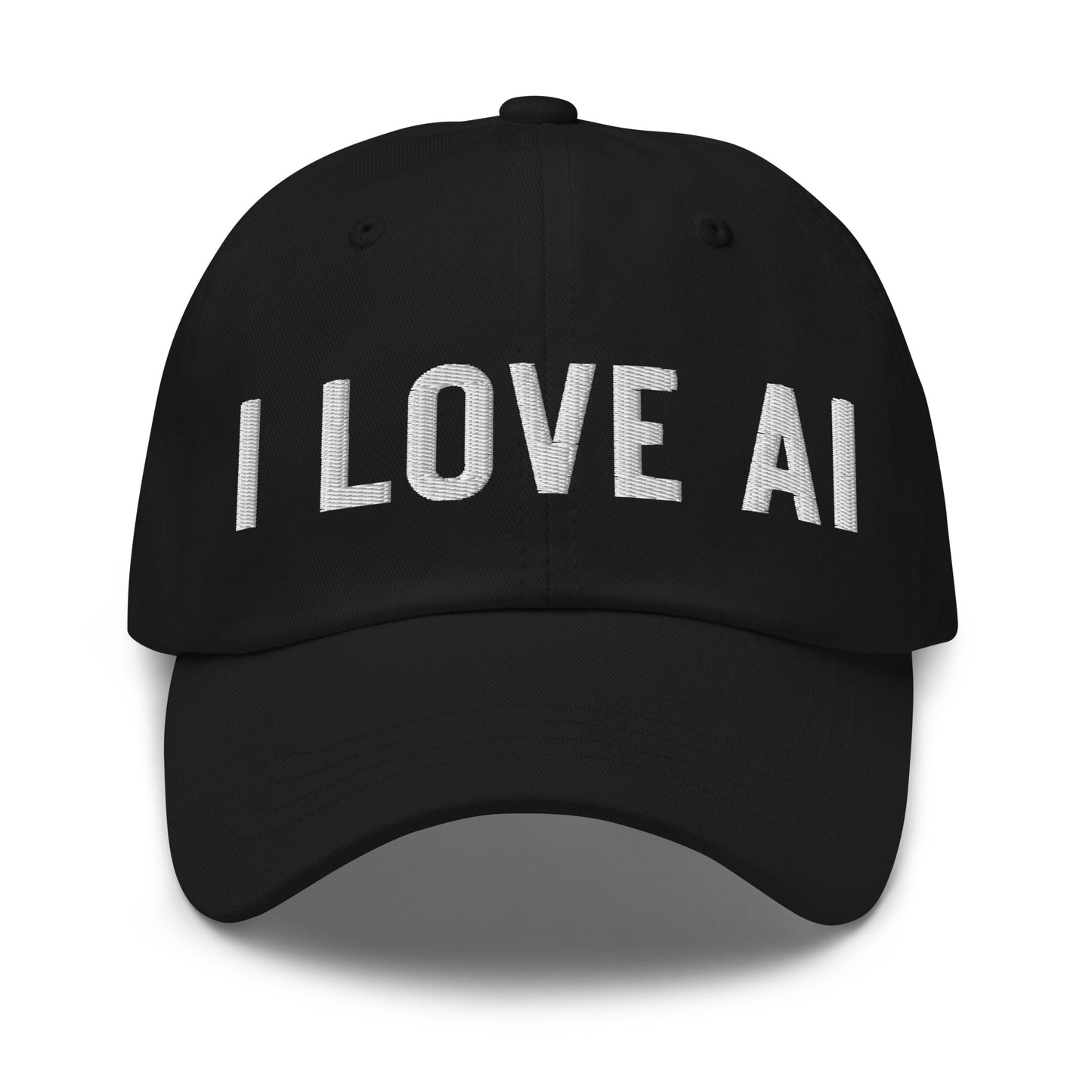 Image of the I LOVE AI Cap 2 Black.
