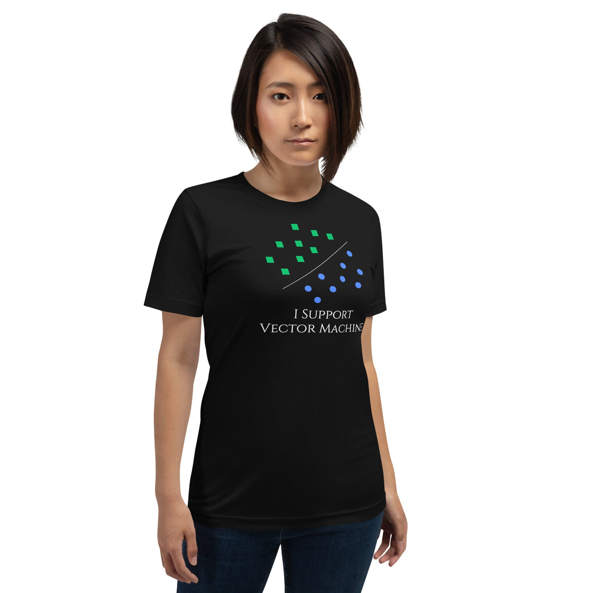 Image of the I Support Vector Machines T-Shirt (unisex).