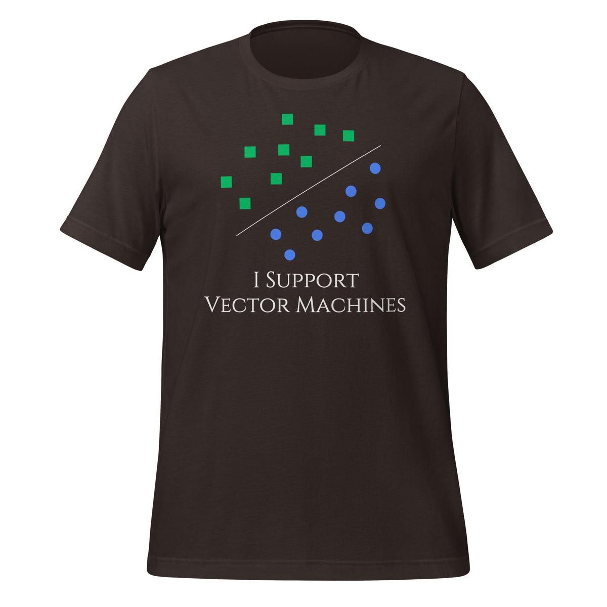 Image of the I Support Vector Machines T-Shirt (unisex) Brown / M.