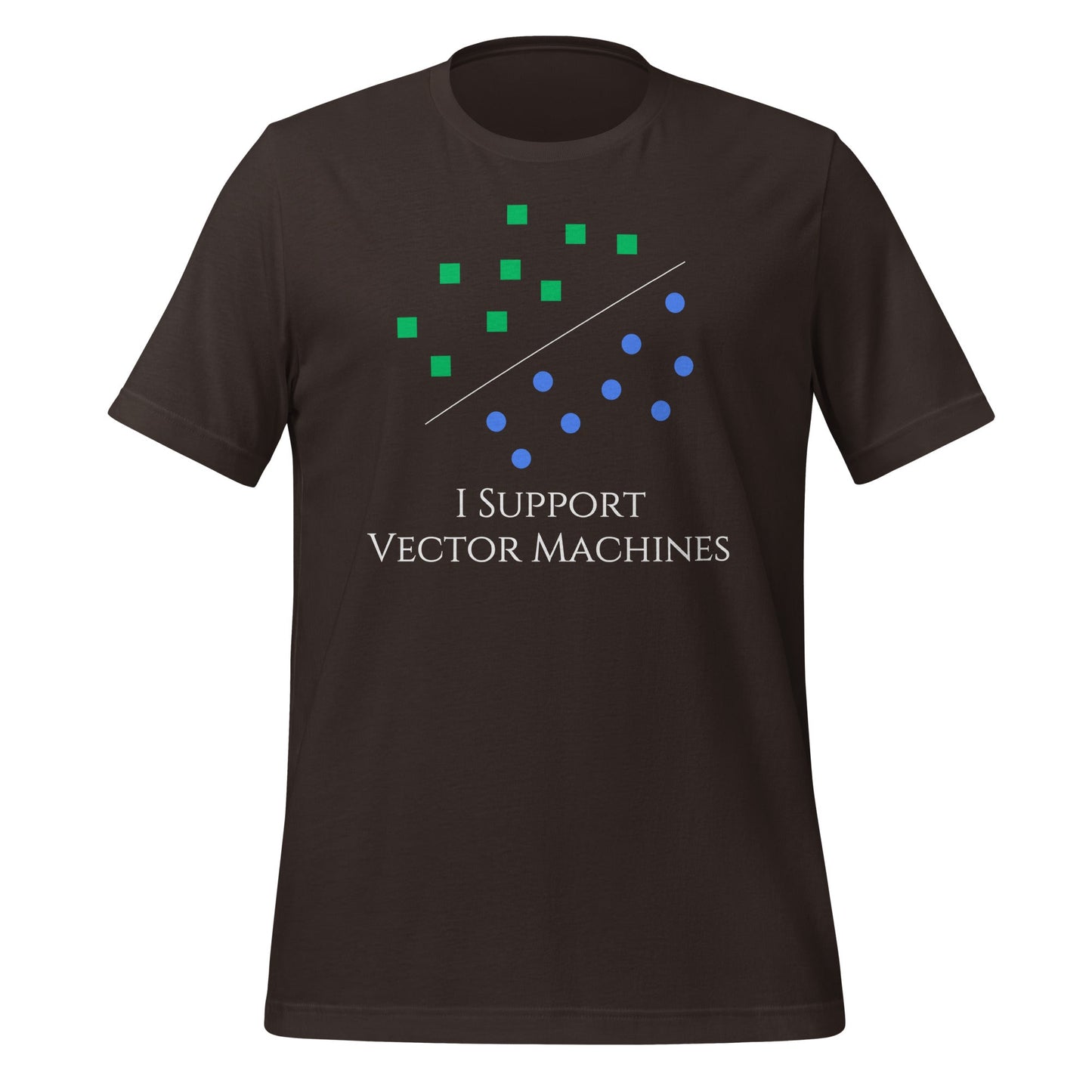 Image of the I Support Vector Machines T-Shirt (unisex) Brown / M.