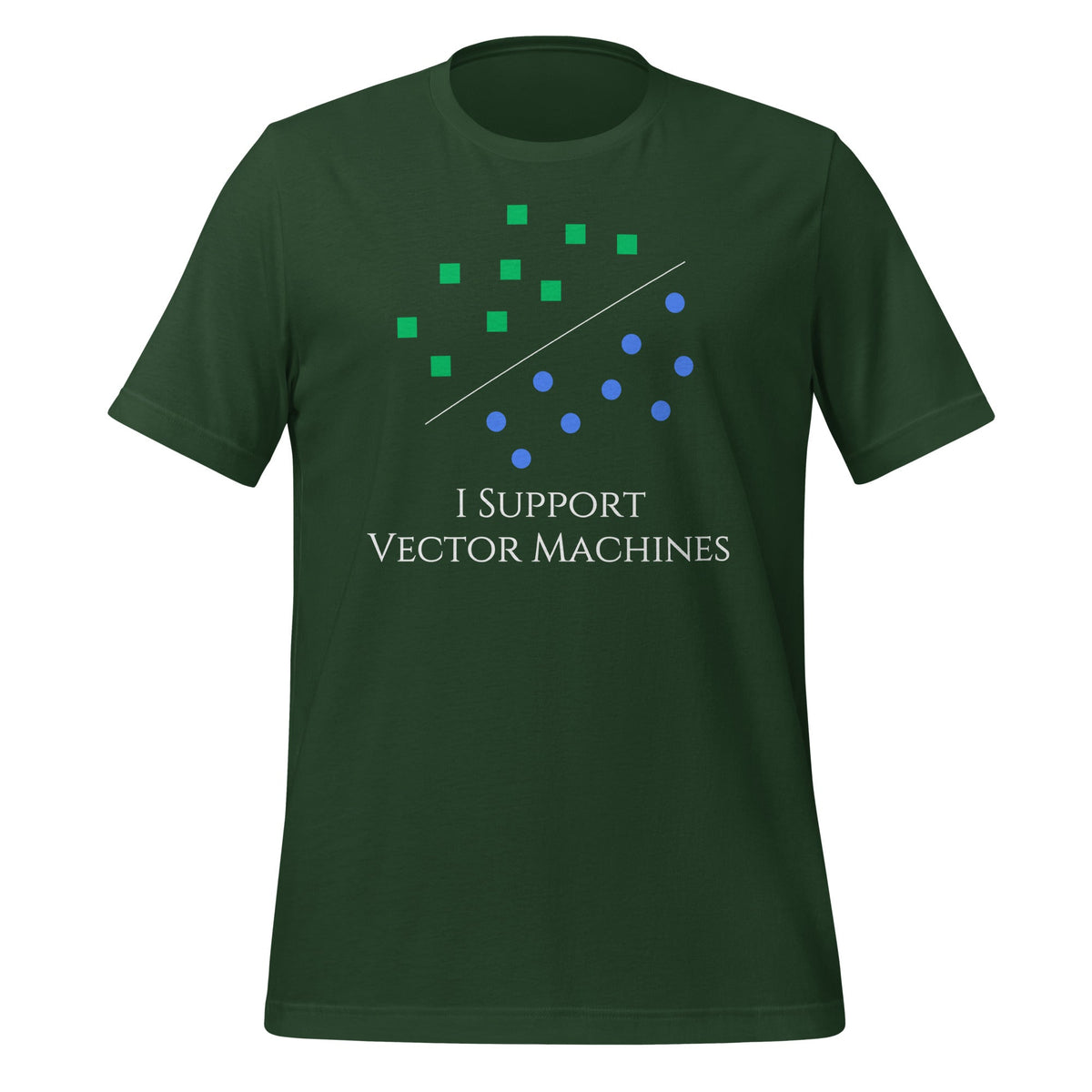 Image of the I Support Vector Machines T-Shirt (unisex) Forest / M.