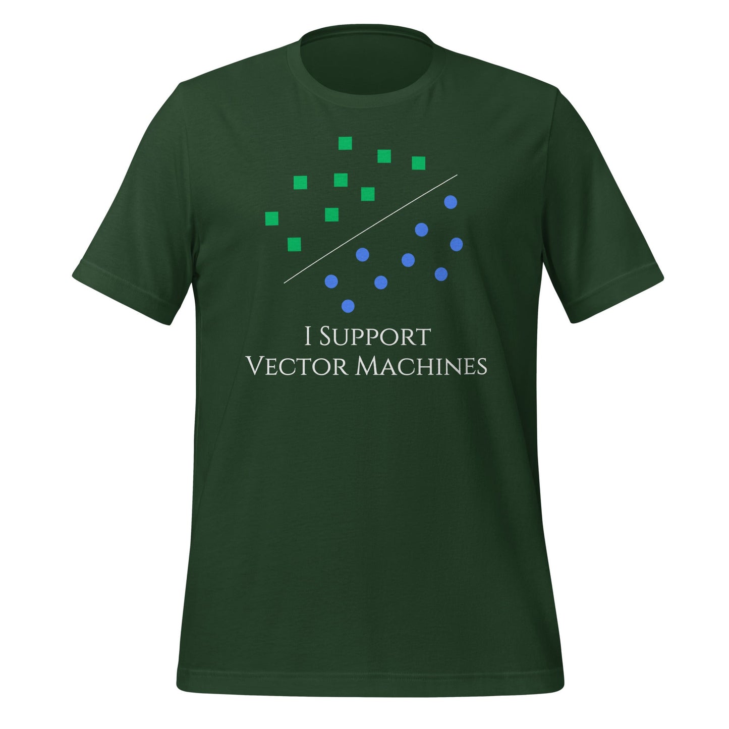 Image of the I Support Vector Machines T-Shirt (unisex) Forest / M.