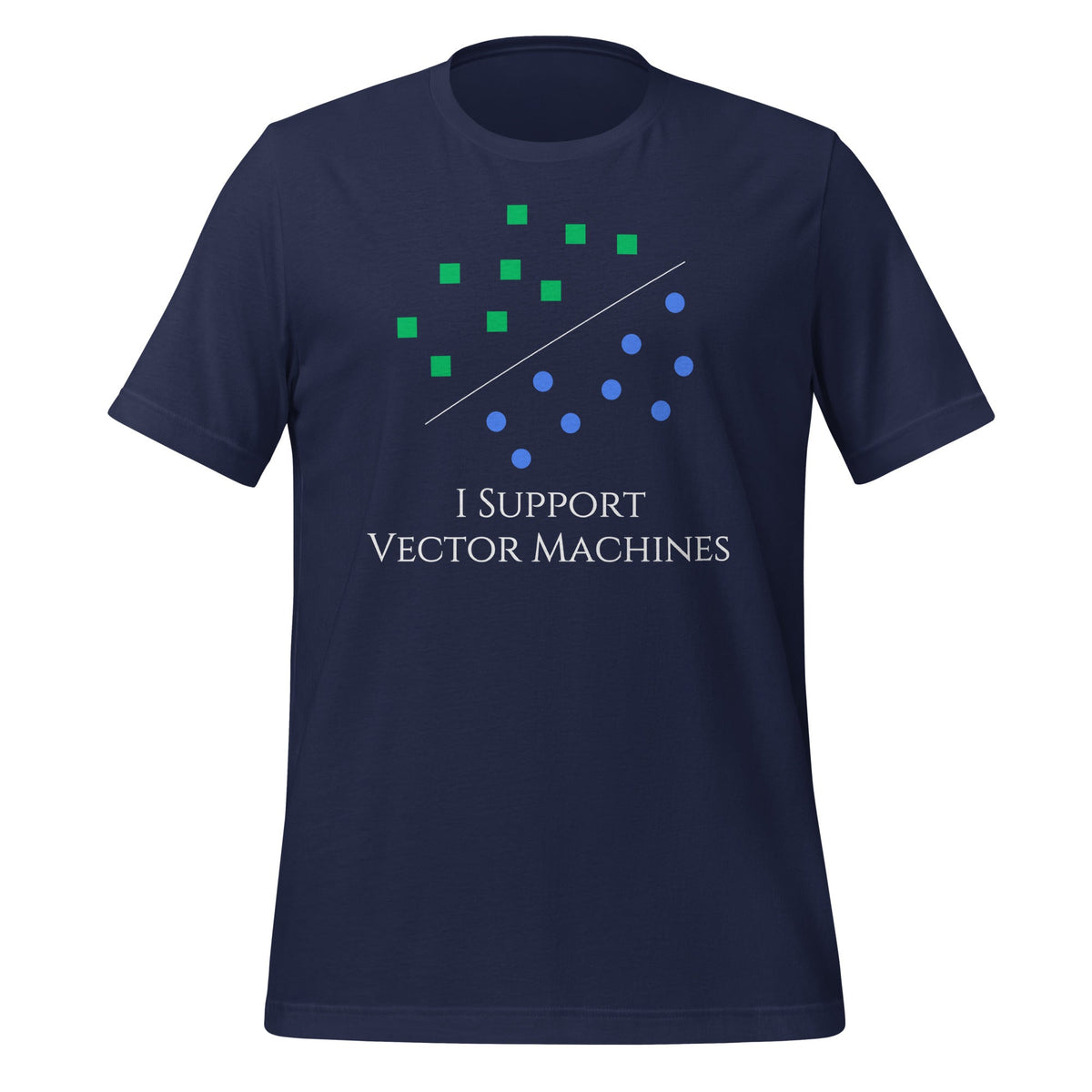 Image of the I Support Vector Machines T-Shirt (unisex) Navy / M.