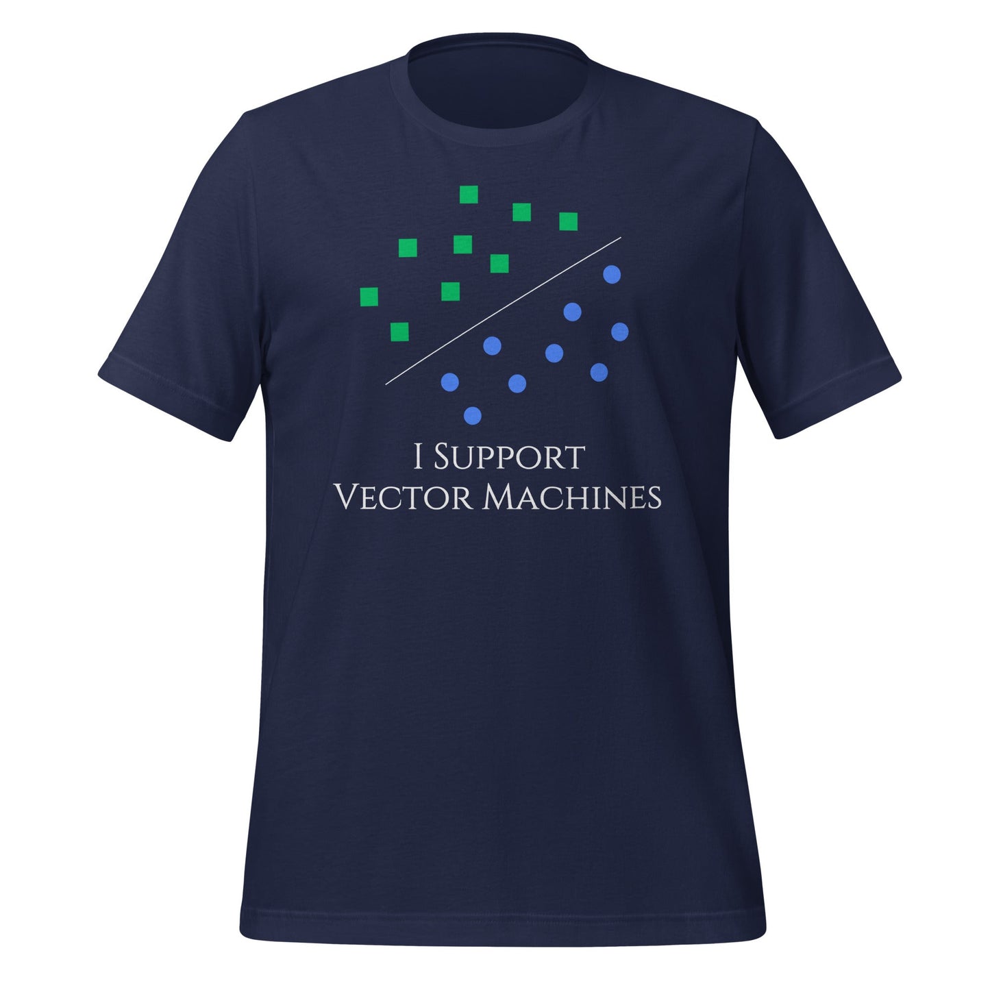 Image of the I Support Vector Machines T-Shirt (unisex) Navy / M.