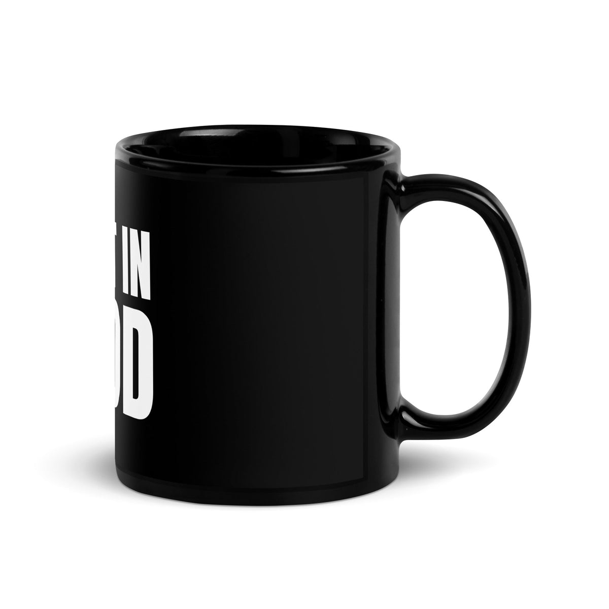 Image of the I Test in Prod Black Glossy Mug.