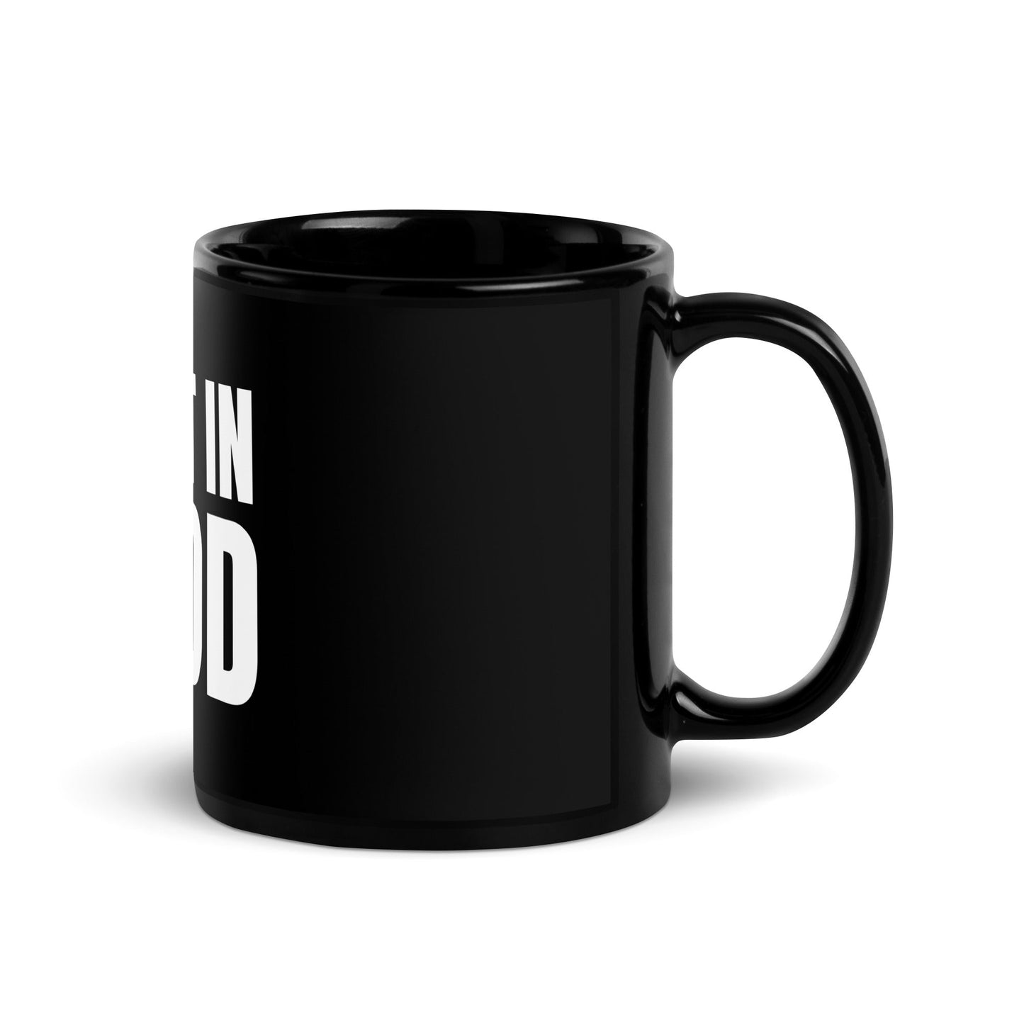 Image of the I Test in Prod Black Glossy Mug.