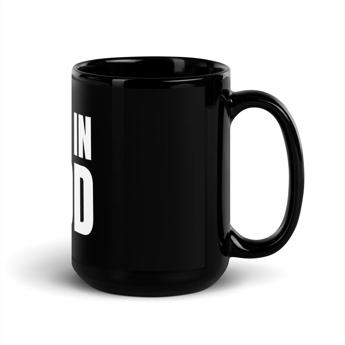 Image of the I Test in Prod Black Glossy Mug.