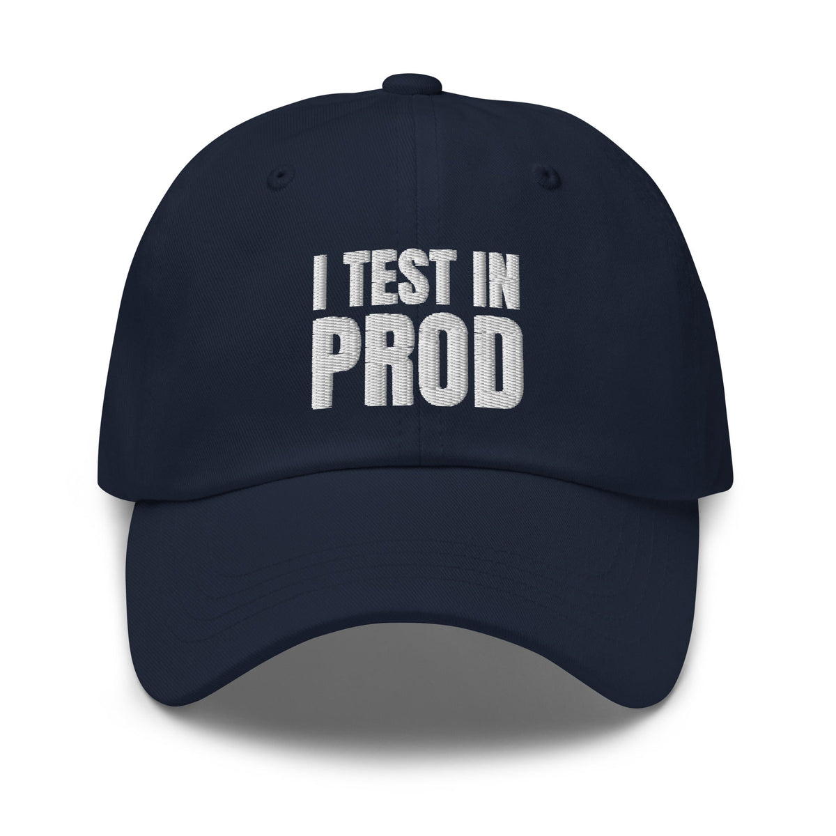Image of the I Test in Prod Cap Navy.