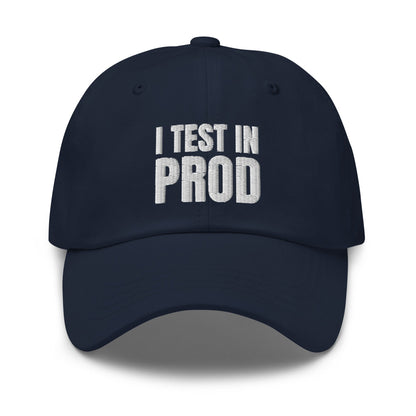 Image of the I Test in Prod Cap Navy.