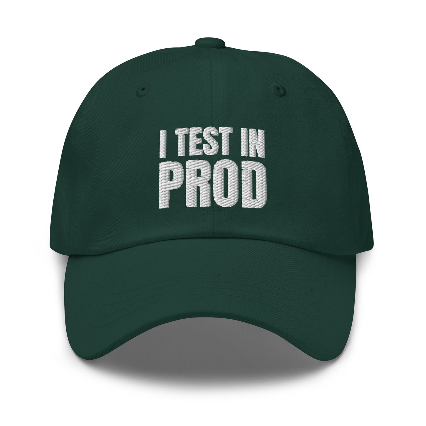 Image of the I Test in Prod Cap Spruce.