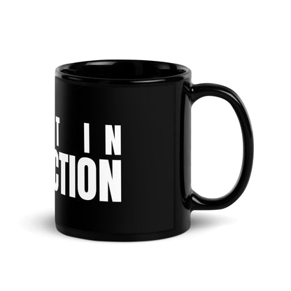 Image of the I Test in Production Black Glossy Mug.