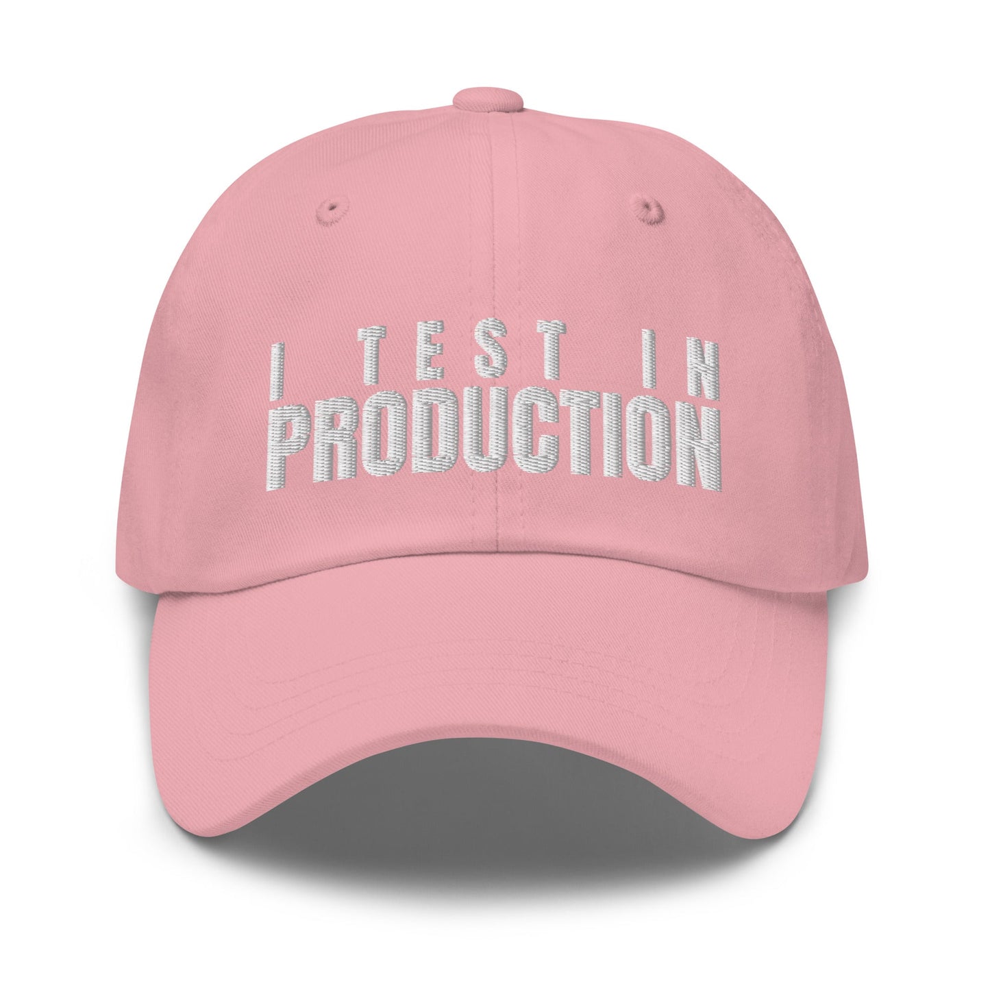 Image of the I Test in Production Cap Pink.
